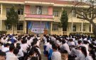 Công an xã Thạch Bình tuyên truyền pháp luật tại các trường học và các điểm kinh doanh trên địa bàn xã